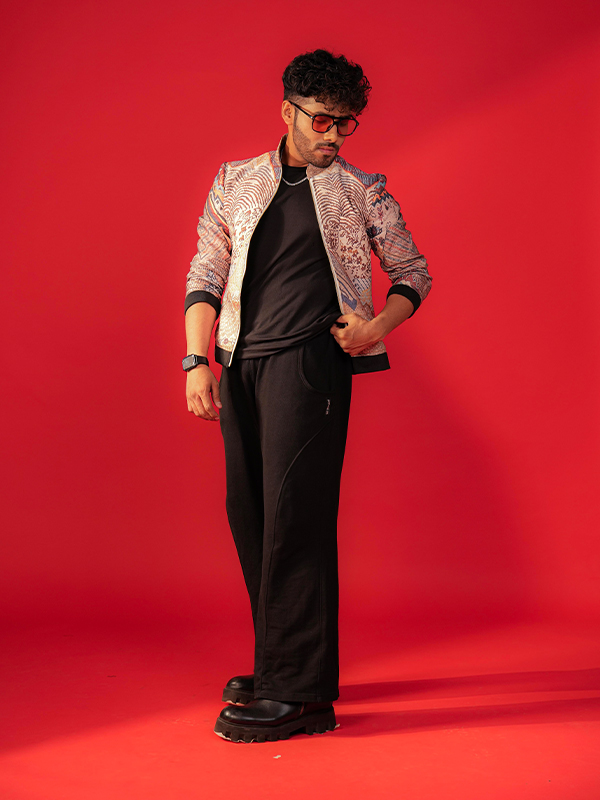 Men Printed Bomber Jacket | KOB-1005
