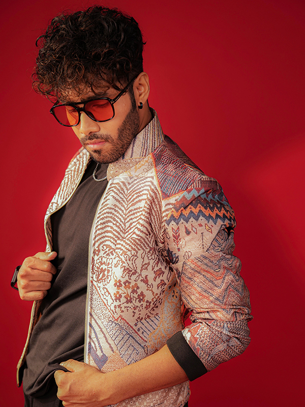 Men Printed Bomber Jacket | KOB-1005