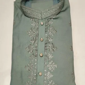 Pastel Green Embroidered Kurta | KOK-1012